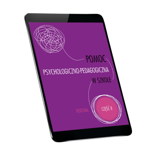 tablet z kolekcją psychologiczno-pedagogiczną w szkole,